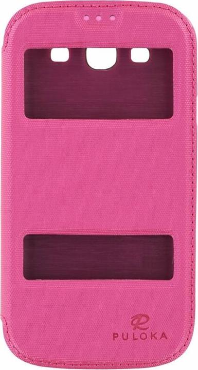 Actual product image Puloka Flip Case for Samsung Galaxy S3 pink (Samsung Galaxy S III, Samsung Galaxy S III I9300)