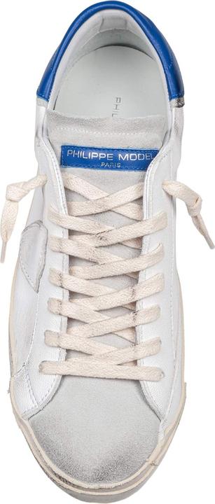 Produktbild Philippe Model prsx low sneakers in leather color white and bluette (41)