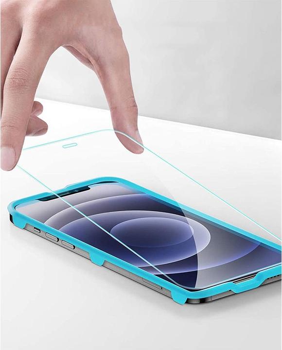 Image du produit Apfelkiste - Panzer Glas Displayschutzfolie mit Montagerahmen (2er Set) (2 pièce(s), Apple iPhone 12, Apple iPhone 12 Pro)