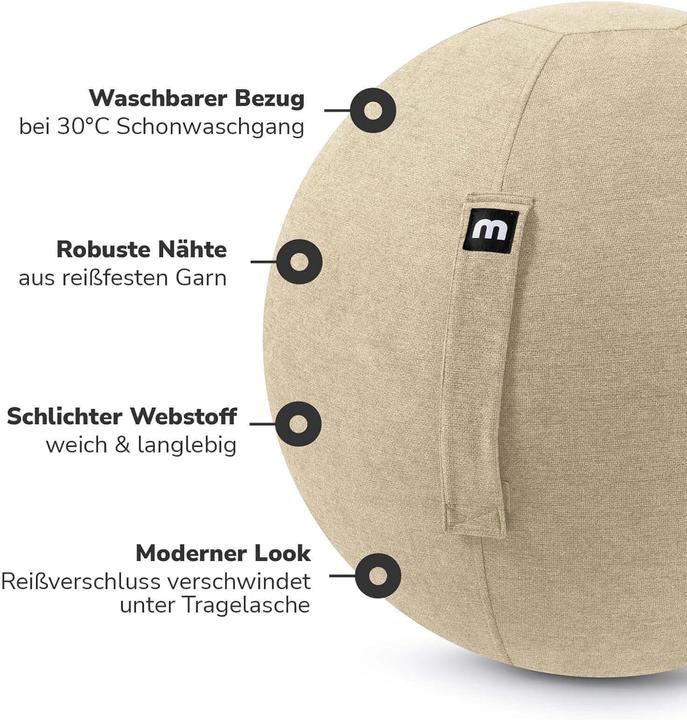Actual product image Mokebo Ergonomischer Sitzball für Büro und Gymnastik (65 cm)