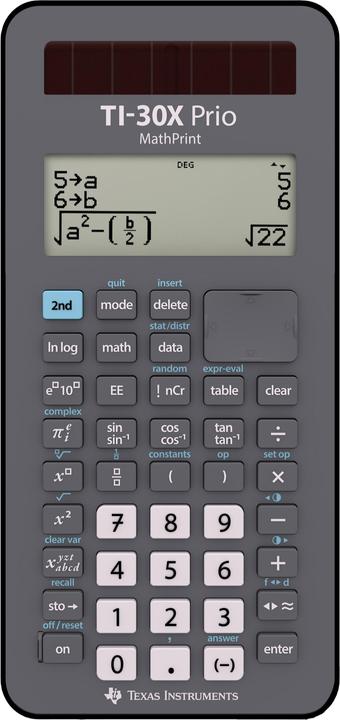 TI School calculator TI-30 X Prio Mathprint 30XPRIO/FC (Solar cells)