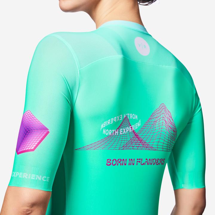 Immagine prodotto Van rysel Radtrikot Rennrad kurzarm Sommer Racer 2 Aquamarin (S)