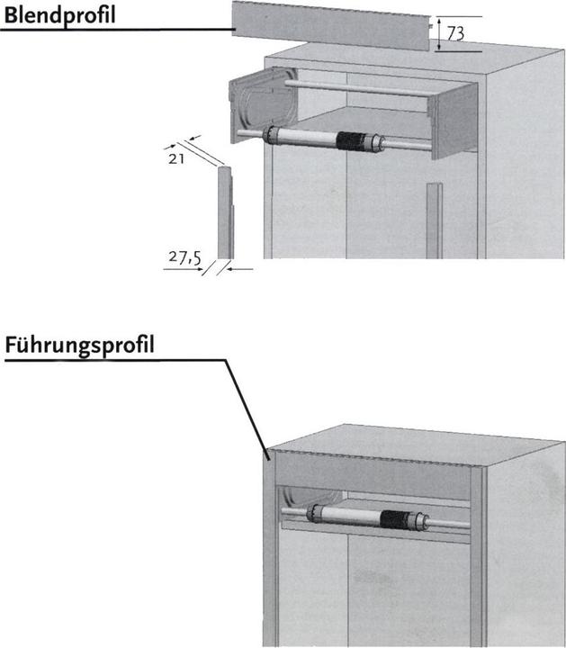 Produktbild Knoke SMART CASE Beschlag-Kassettenmodul, KB 900 mm, Aluminium natur eloxiert (1 Stk.)