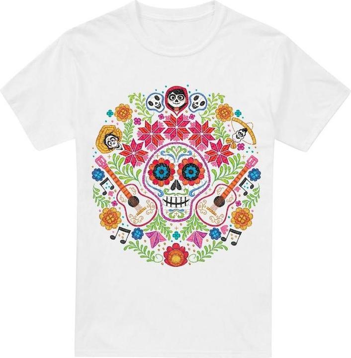 Actual product image La Maison du Coco Mens Day Of The Dead Ernesto Miguel Hector Patch T-Shirt (XXL)