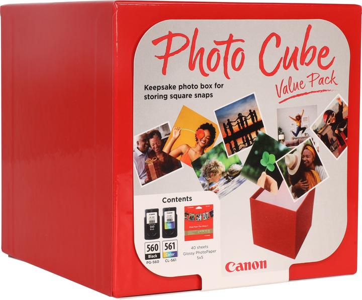 Image du produit Canon PG-560 / CL-561 Photo Cube Value Pack PP-201 13x13 cm 40 fls (CMJN)