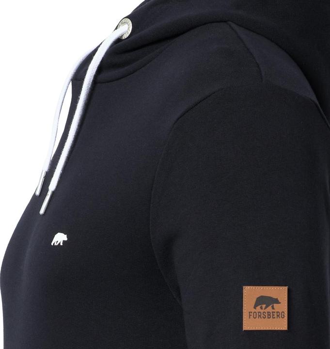 Immagine prodotto Forsberg Felpa con cappuccio con logo sul petto e sulla schiena nera, blu pastello (XL)