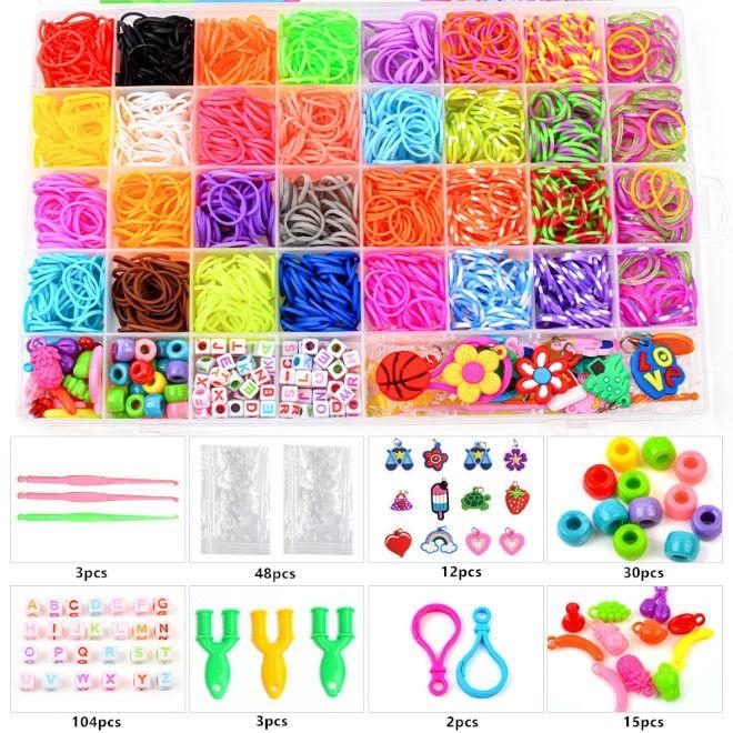 Produktbild MU Classic Kinder Gummi Loom DIY für Armband und Kette