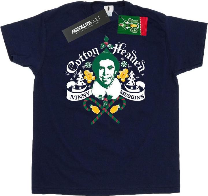 Actual product image Elf Mens Cotton Headed Ninny Muggins T-Shirt (XXL)