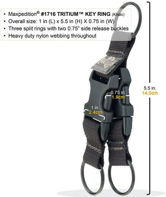 Produktbild Maxpedition Tritium Schlüsselanhänger