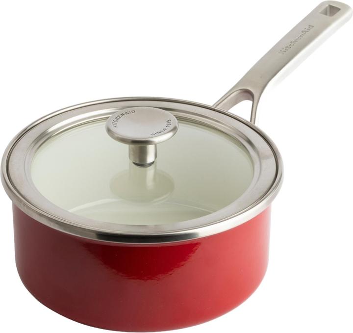 Produktbild KitchenAid Stieltopf 'Artisan' (16 cm, Stielkasserolle, Carbonstahl)