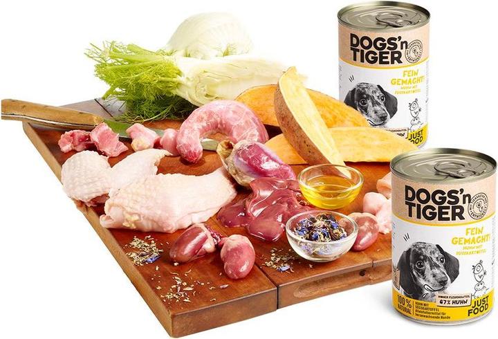 Immagine prodotto Dogs'n Tiger Cibo umido finemente preparato 400g (Cucciolo + gattino, 1 pz., 400 g)