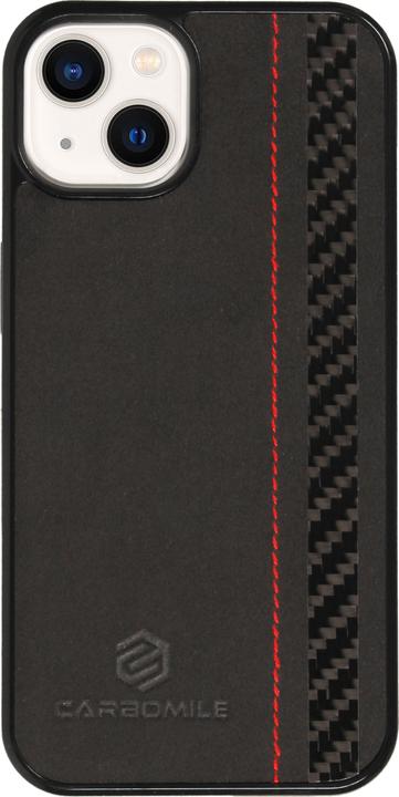 Immagine prodotto Carbomile Cover Alcantara e Carbonio con cuciture rosse (compatibile con MagSafe) (Apple iPhone 14)