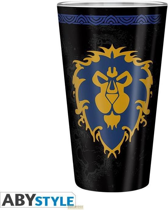 Produktbild ABYstyle WORLD OF WARCRAFT - Large Glass - 400ml - Alliance - box x2