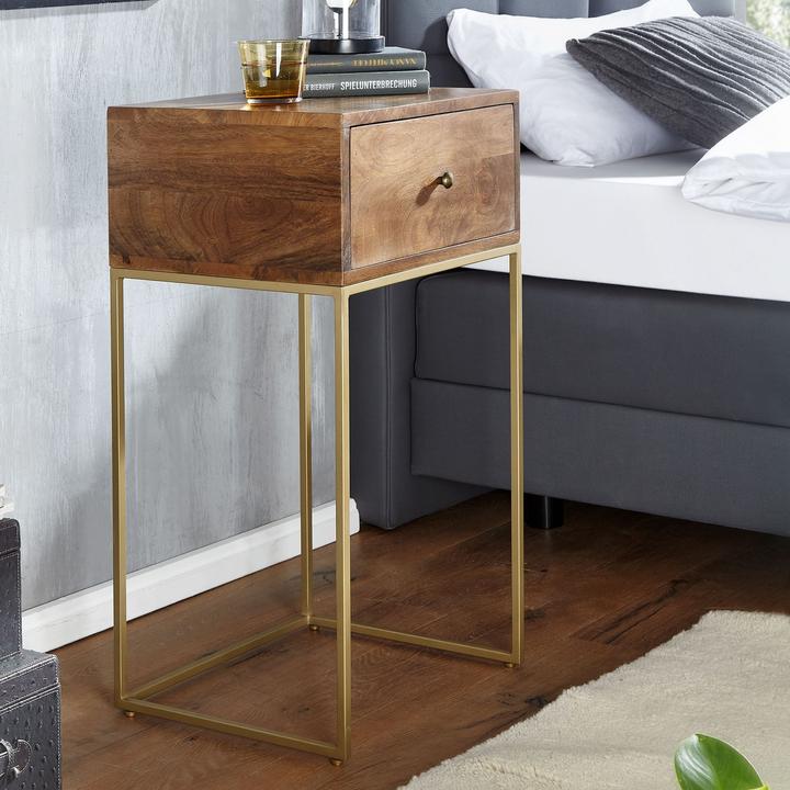 Actual product image FineBuy Bedside table (40 x 35 x 75.5 cm)