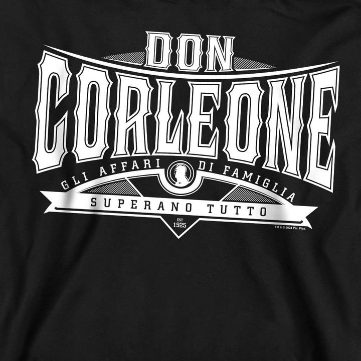 Actual product image The Godfather Unisex Adult Don Vito Corleone Text Sweatshirt (XL)
