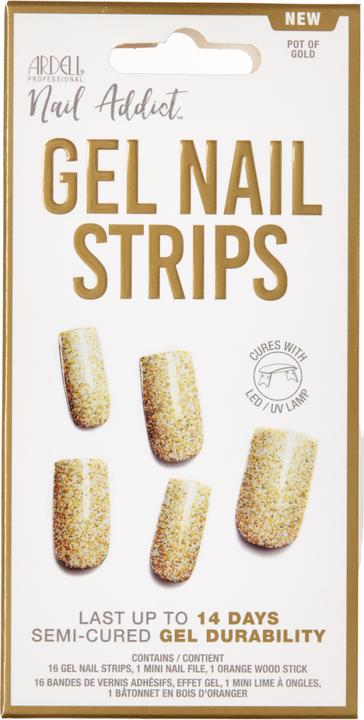Actual product image Ardell Nail Addict - Gel Nail Strips Pot Of Gold (Nail varnish dryer)