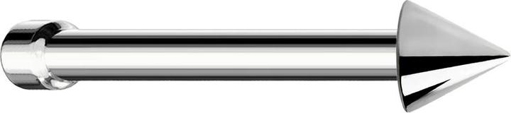 Produktbild Star Piercing Nasenstecker gerade silber mit Cone (ohne Messing, Chirurgenstahl 316L)