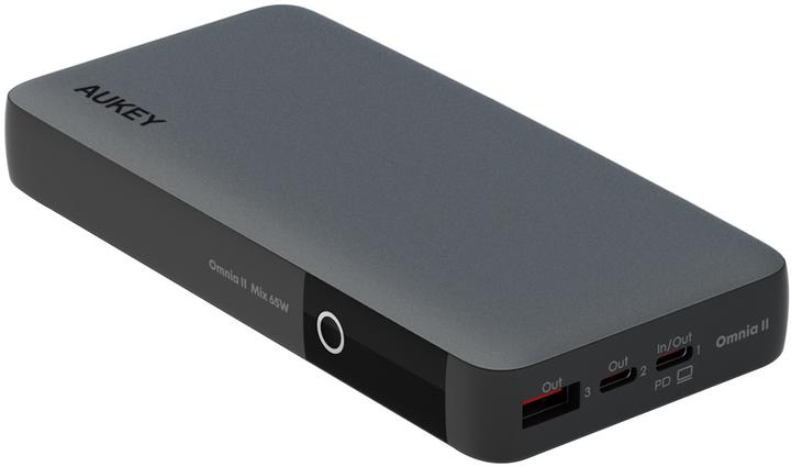 Productafbeelding Aukey Powerbank Sprint X 20K, 65W, 20000mAh, met USB-C kabel (20000 mAh, 65 W, 74 Wh)