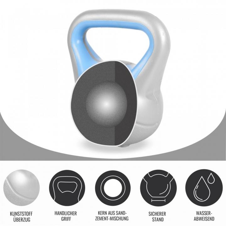 Image du produit Gorilla Sports Set Kettlebell Stylisé (1 x 3 kg, 1 x 4 kg, 1 x 6 kg, 1 x 8 kg, 1 x 10 kg, 1 x 12 kg, 1 x 16 kg, 1 x 14 kg, 1 x 18 kg, 1 x 20 kg, 1 x 2 kg)
