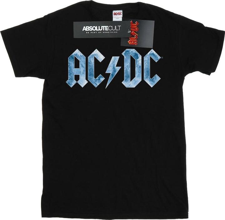 AC/DC Blaues Ice Logo TShirt Mädchen aus Baumwolle