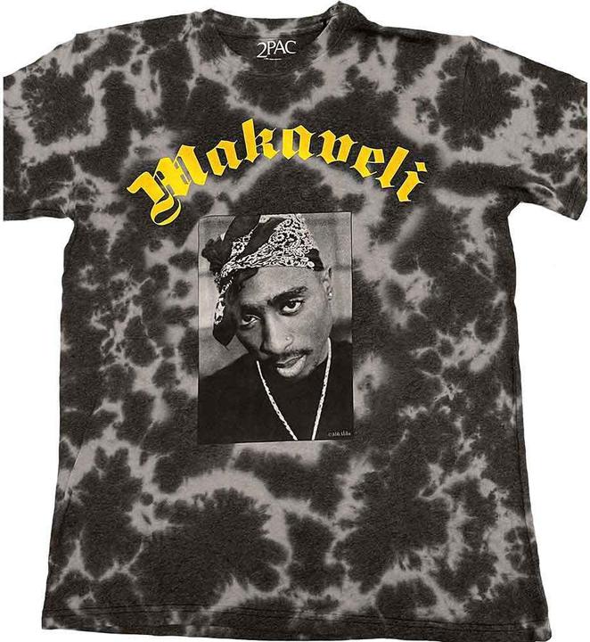 Actual product image Tupac Shakur Unisex Adult Makaveli Tie Dye T-Shirt (L)