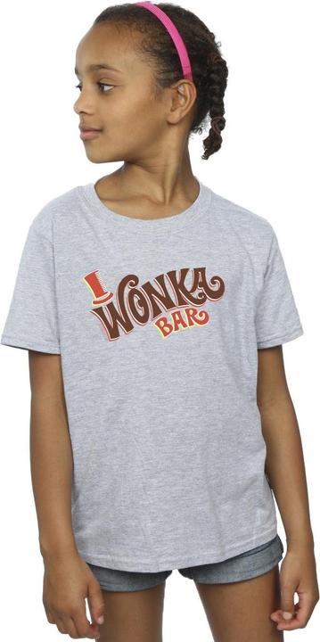 Immagine prodotto Willy Wonka & the Chocolate Factory Bar Logo Maglietta Ragazze (140, 146)