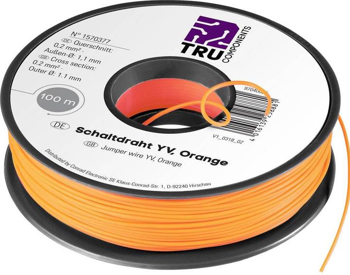 Actual product image Tru Components YV Switching wire (100 m)