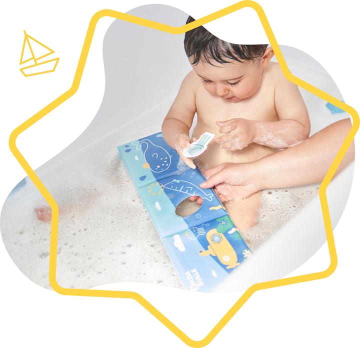 Immagine prodotto Badabulle Badebuch mit Krake-Fingerhut