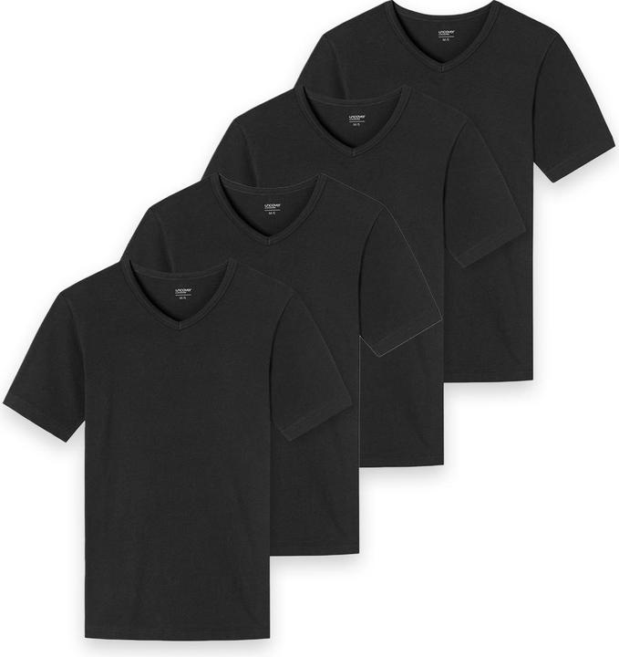 Actual product image Uncover by Schiesser Pack of 4 Basic Undershirt / Shirt Short Sleeve (M)