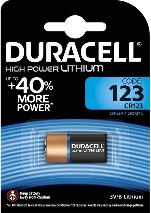Actual product image Duracell Ultra Photo (1 pcs., CR123A, 1400 mAh)