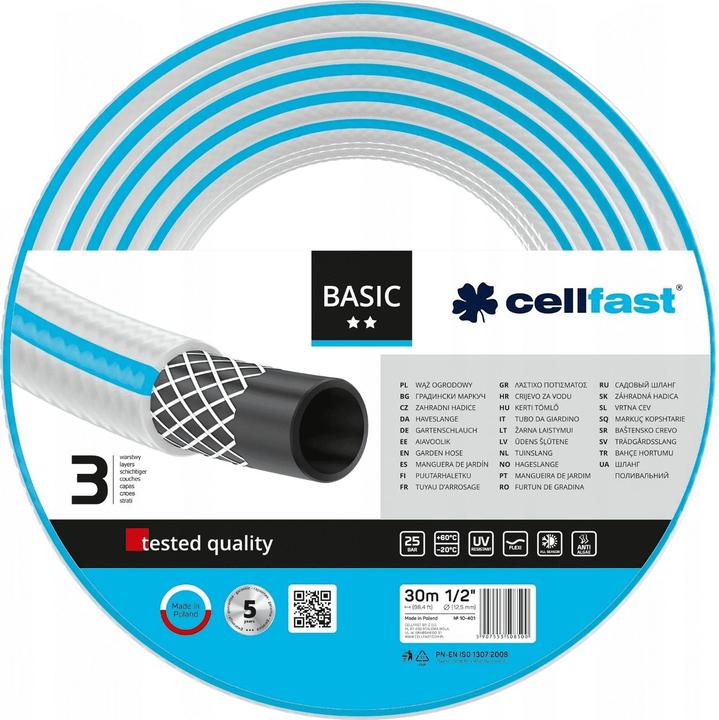 Image du produit Cellfast wąż ogrodowy basic 1/2" 30 m (10-401) (30 m)