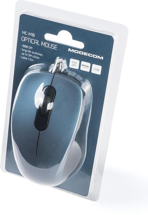 Produktbild Modecom MC-M10 Maus Beidhändig USB Typ-A Optisch 1000 DPI (Kabelgebunden)
