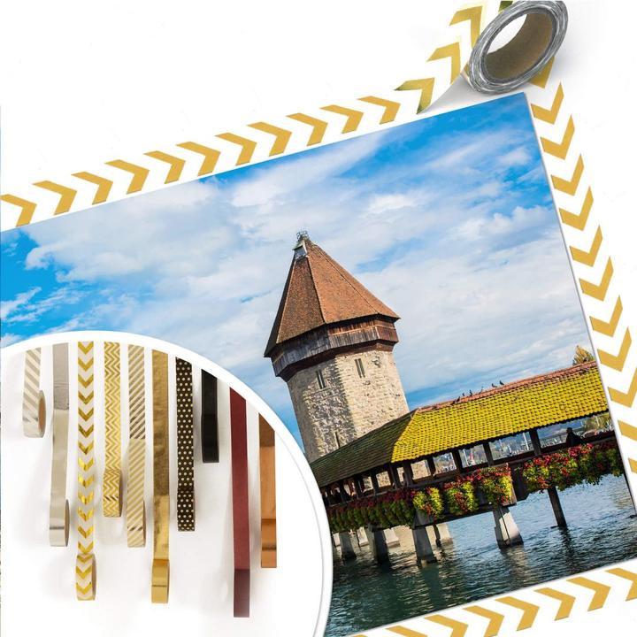 Produktbild Trenddeko Holzbrücke in Luzern (100 x 70 cm)