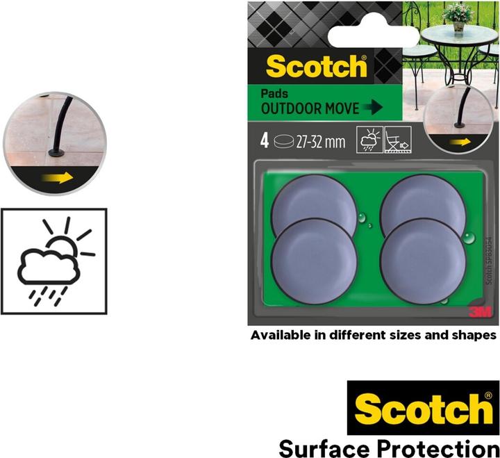 Produktbild Scotch Möbelgleiter outdoor (4 Stück)