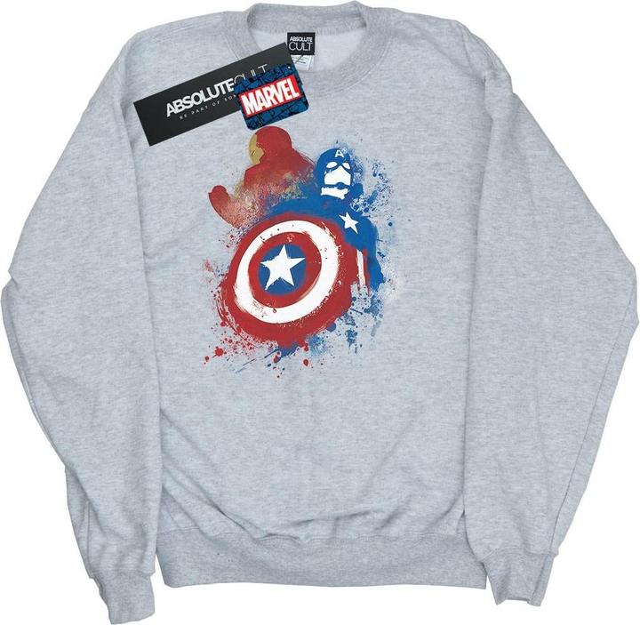 Immagine prodotto Captain America Civil War Painted Vs Iron Man Felpa Ragazzi (128)