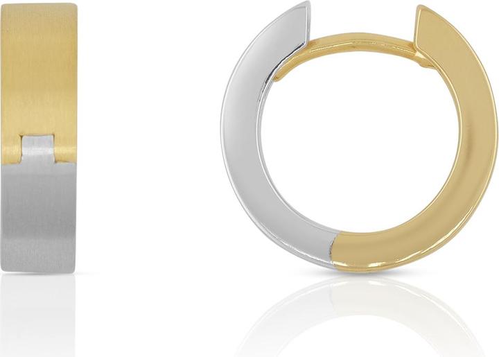 Actual product image Muau Creoles (Yellow gold, White gold)