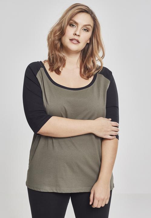 Immagine prodotto Urban Classics Tee Raglan 3/4 da donna a contrasto (L)