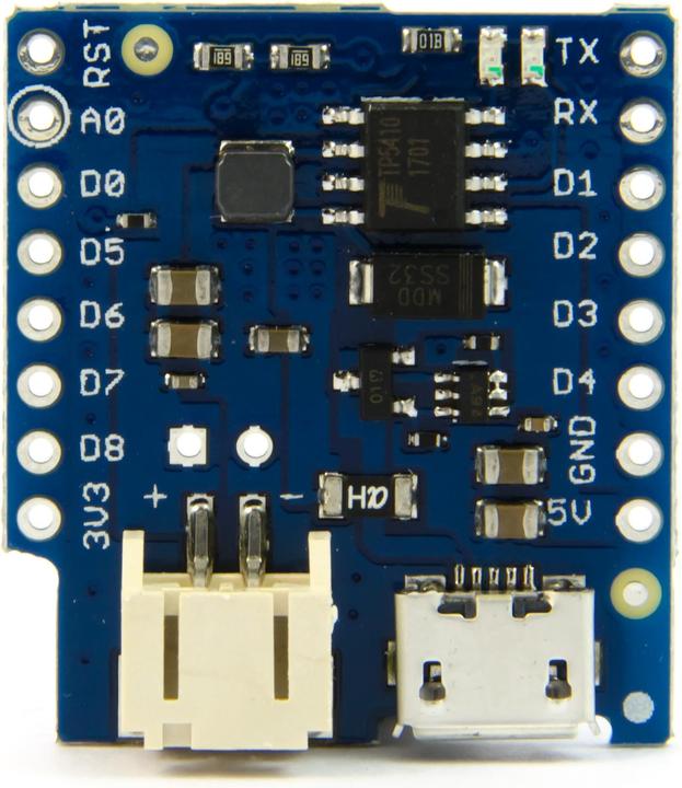 Actual product image Purecrea WeMos D1 Mini LIPO Battery Shield V1.2.0