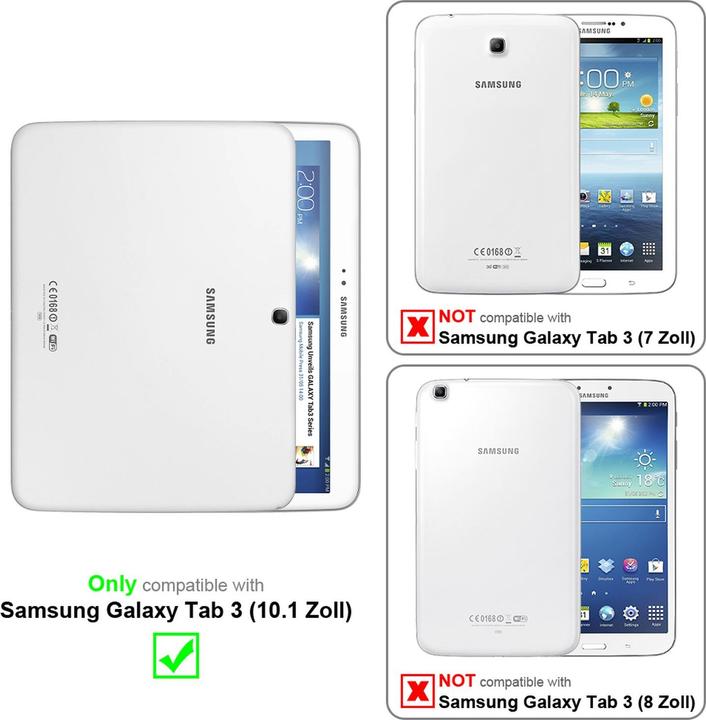 Immagine prodotto Cadorabo Copertina del libro per tablet (Galaxy Tab 3)