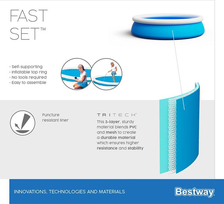 Actual product image Bestway Fast Set Pool Set 457x122cm (Ø 457 x 122 cm)
