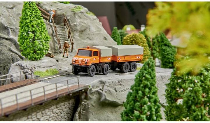 Produktbild Carson MB Unimog U406 mit Anhänger Elektro Brushed 1:87 100%-RTR (RTR Ready-to-Run)