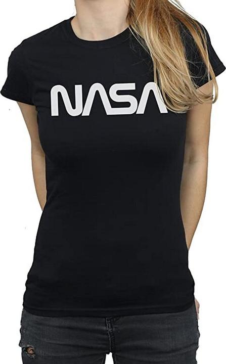 Actual product image Nasa Womens/Ladies Modern Logo Cotton Boyfriend T-Shirt (L)