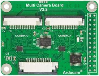 Arducam Multi Camera Adapter Module (Accommodate up to four 5MP or 8MP Raspberry Pi cameras)