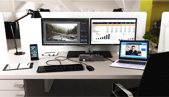 Produktbild i-tec USB 3.0 / USB-C Dual 4K Dock (USB-C, 6 Ports)