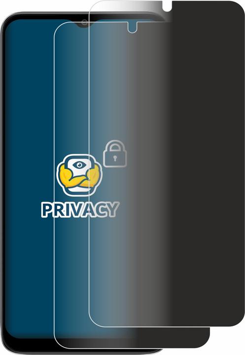 Productafbeelding BROTECT Anti-spionnetje privacyfolie Beschermfolie tegen blauw licht (2 Stuk, Motorola Moto E13)