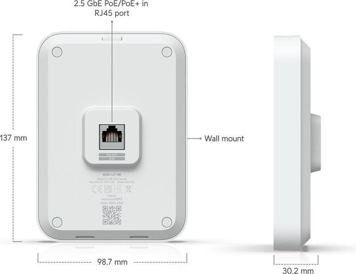 Produktbild Ubiquiti U7 In-Wall (4300 Mbit/s)