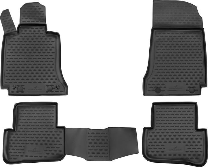 Produktbild Walser Gummimatten XTR für Mercedes-Benz C-Klasse (W204/S204) BJ 2007 - 2015 (2 Vordermatten + 2 Rückmatten)