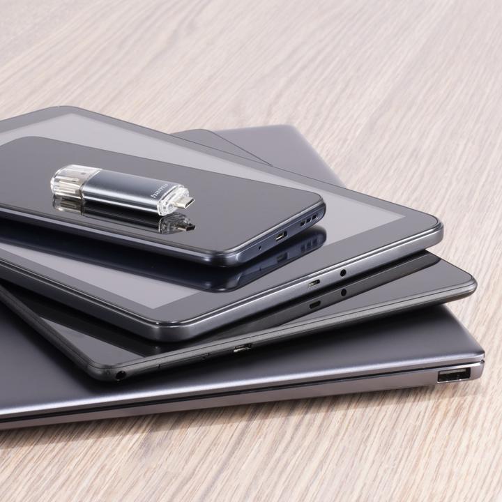Produktbild Hama Laeta Twin (32 GB, USB-A, Micro USB, USB 2.0)