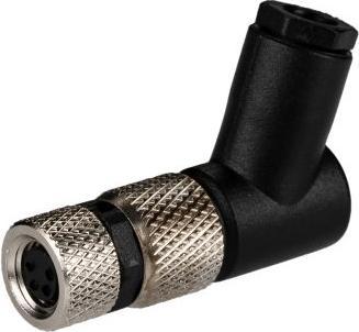 Actual product image Rs Pro M8 connector Socket for cable mounting, 4-pole 3.0A, screw connection IP67