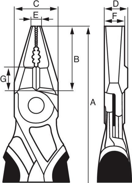 Immagine prodotto Bahco Pinze combinate rinforzate, pinze cromate HD da 200 mm, (2630GC-200IP). (200 mm)